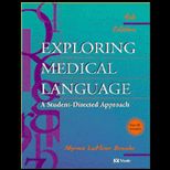 Exploring Medical Language  A Student Directed Approach / With CD ROM, Cards, Tapes, and Dictionary