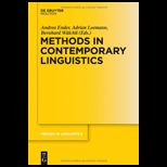 Methods in Contemporary Linguistics