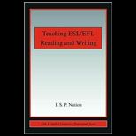 Teaching ESL/ EFL Reading and Writing