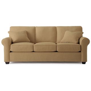 Possibilities Roll Arm 86 Sofa, Gold