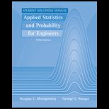Applied Statistics and Probability for Engineers  Student Solution Manual