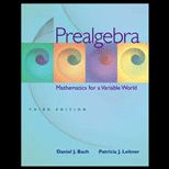 Prealgebra  Math for a Variable World   With Study Kit
