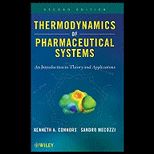 Thermodynamics of Pharmaceutical System