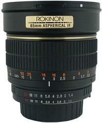 Rokinon 85MAF N   85mm f/1.4 Aspherical Lens for Nikon DSLR Cameras w/Automatic