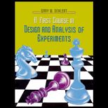 First Course in Design and Analysis of Experiments   Text Only