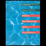 Finite Mathematics With Calulus   Student Solutions Manual
