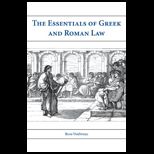 Essentials of Greek and Roman Law