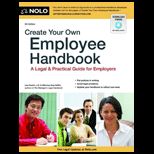 Create Your Own Employee Handbook   With CD