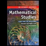 Mathematical Studies for the IB Diploma   Study Guide
