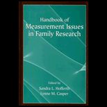 Handbook of Measurement Issues in Family