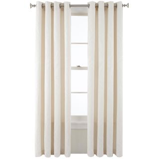 ROYAL VELVET Whittier Grommet Top Curtain Panel, Ivory