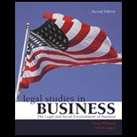 Legal Studies in Business  Legal and Social Environment of Business (Looseleaf New Only)