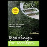 Readings for Writers   With 2009 MLA Reference Card