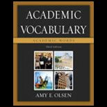 Academic Vocabulary  Academic Words   With CD