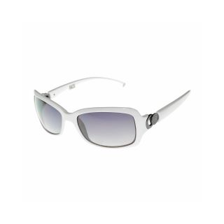 Nine & Co 9 & Co. Rectangular Sunglasses, White, Womens