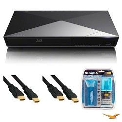 Sony BDP S5200 3D Wi Fi Blu ray Disc Player HDMI Cable Bundle