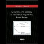 Accuracy and Stability of Numer. Algorithms
