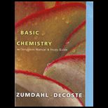 Basic Chemistry with Solutions Manual and Study Guide (Custom)