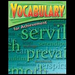 Vocabulary for Achievement   4th Course (5 Pack)