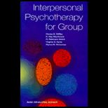 Interpersonal Psychotherapy for Group