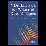 MLA Handbook For Writers of Research Papers