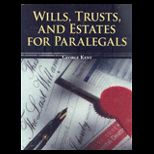 Wills and Trusts and Estates for Paralegals Package