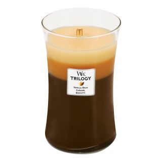 Woodwick Trilogy Cafe Sweets Candle, Beige