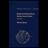 Geophysical Data Analysis  Discrete Inverse Theory