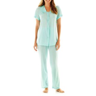 Vanity Fair Coloratura Pajama Set   90107, Azure Mist, Womens