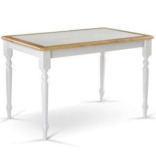 Willow 45 Rectangle Dining Table, White