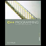 C++ Programming  From Problem Analysis to Program Design