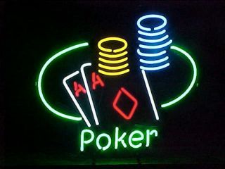 Poker Table & Chips Sign