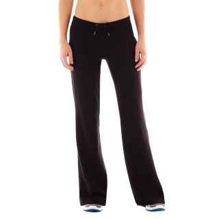 Xersion Loose Fit French Terry Pants, Black, Womens