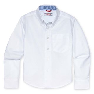 Izod Oxford Dress Shirt   Boys 4 20, White, Boys