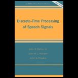 Discrete Time Processing of Speech Signals