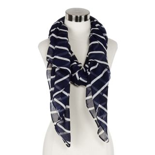 MIXIT Striped Wrap, Navy, Womens