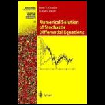 Numerical Sol. of Stochastic Diff. Equations
