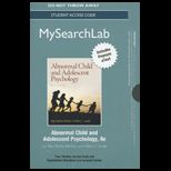Abnormal Child and Adolescent  Mysearchlab