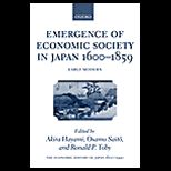 Emergence of Economic Society in Japan, 1600 1870