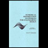 Numerical Optimization Techniques Engineering Design