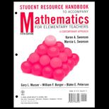 Mathematics for Elementary Teachers  A Contemporary Approach, Student Resource Handbook