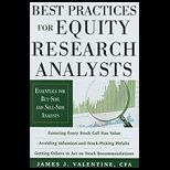 Best Practices for Equity Research Analysts