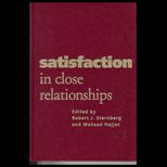 Satisfaction in Close Relationship