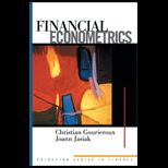 Financial Econometrics  Problems, Models, and Methods.
