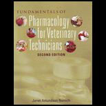 Fundamentals of Pharmacology for Veterinary Technicians   Text