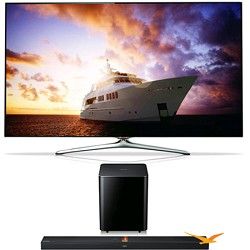 Samsung UN60F7500 60 inch 1080p 240hz 3D Smart Wifi TV + HW F750 Soundbar Bundle