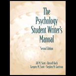 Psychology Student Writers Manual