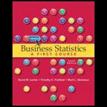 Business Statistics  First Course