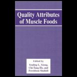 Quality Attributes of Muscle Foods