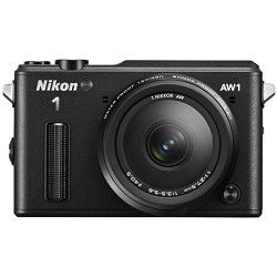 Nikon 1 AW1 14.2MP Waterproof Shockproof Digital Camera w/ AW 11 27.5mm   Black